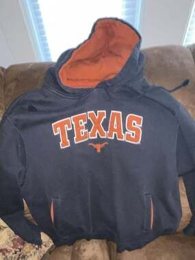 Foot Locker Apparel Vintage Texas Longhorns Embroidered Hoodie Sz  2XL